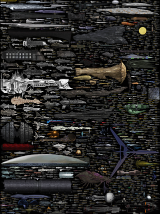 Illustration for article titled Here’s a massive chart of the massive ships of famous science fiction series